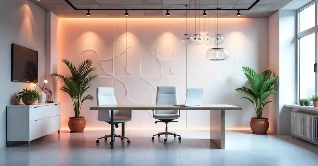 Office - Geometric Patterned Panels