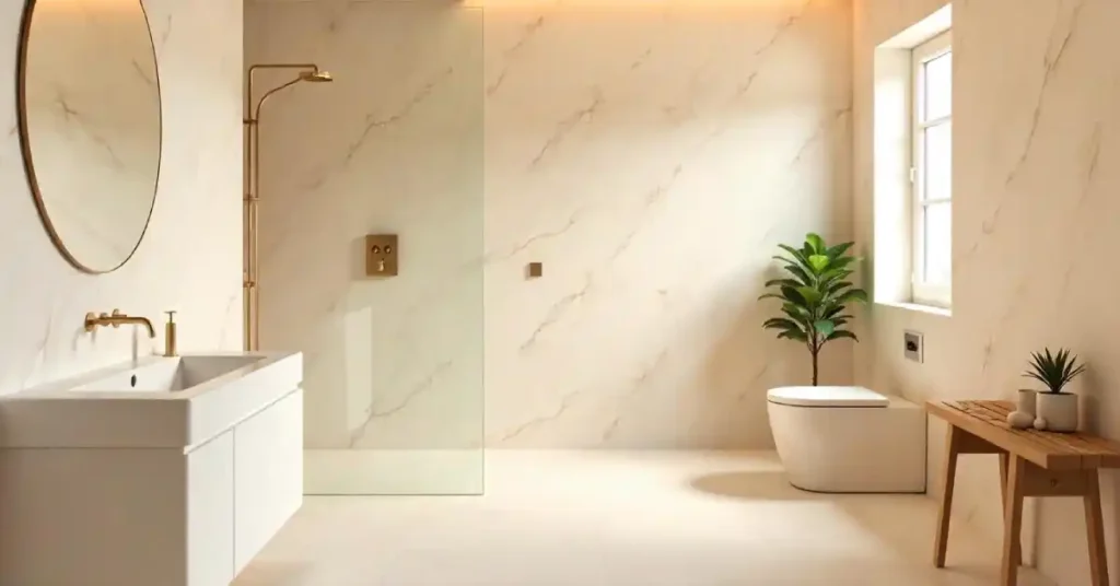 Subtle Shaded Theme For Bathroom