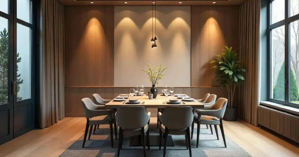 Wood Grain Theme For Dining Hall
