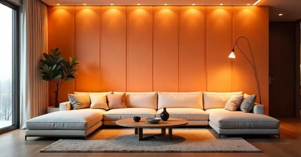 focus lights over the PVC panels